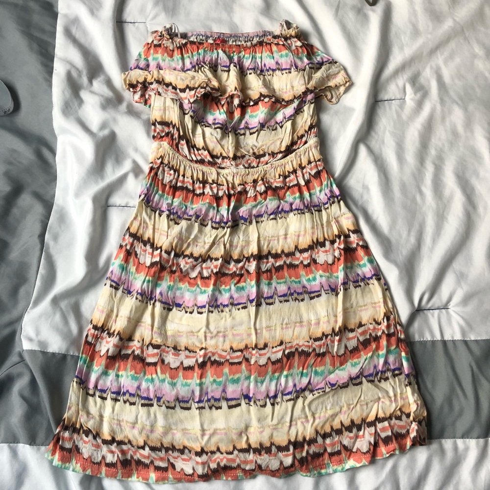 Eight Sixty Ruffle Strapless Sun Dress
